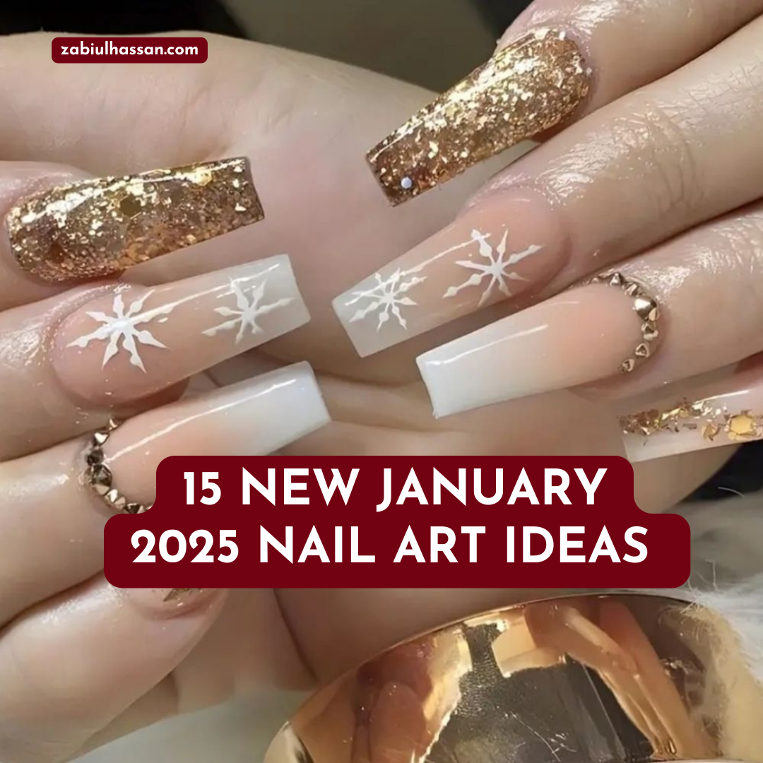 Creative and Fun January Nail Art Ideas